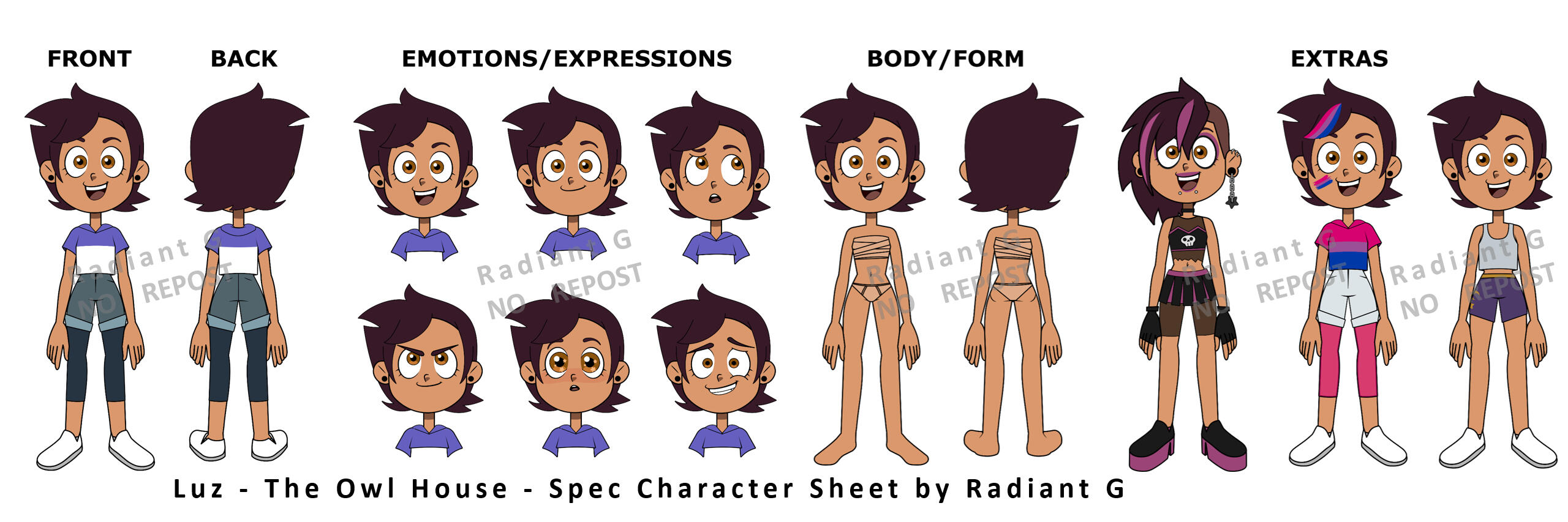 Spec art of Luz Noceda from the TV Show "The Owl House" by Dana Terrace Spec art of Luz Noceda from the TV Show "The Owl House" by Dana Terrace